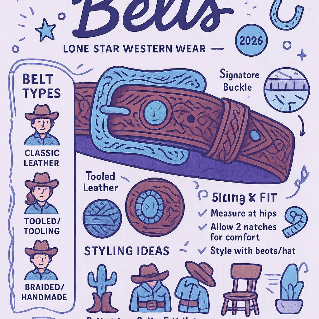 lone star western wear - Belts